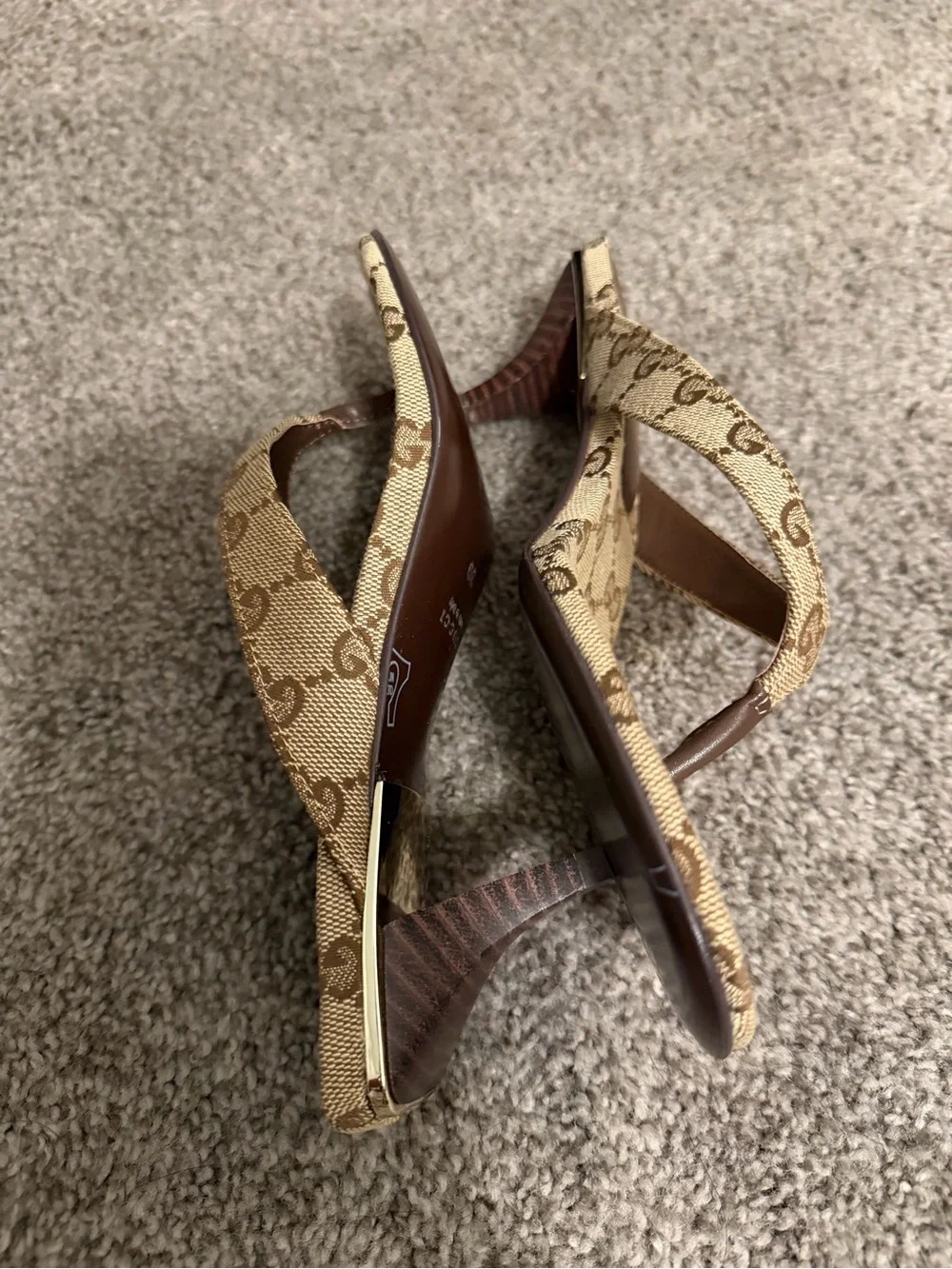 Beige Canvas Strappy Women's Sandal